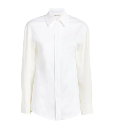 Sportmax White Tigre Shirt In Black