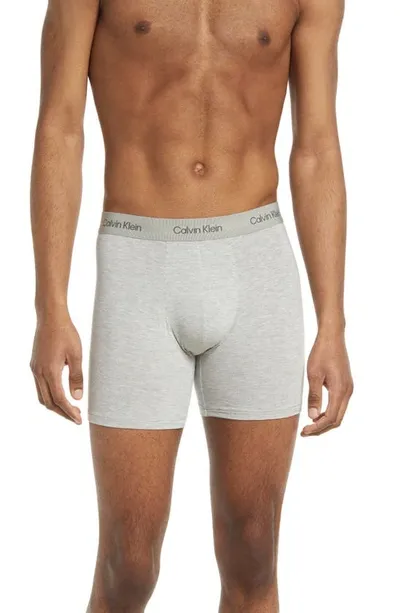 Calvin Klein Ultra-soft Modern Boxer Brief In Grey Heather