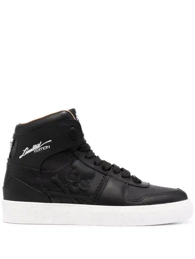 Philipp Plein Skull-motif High-top Sneakers In Black