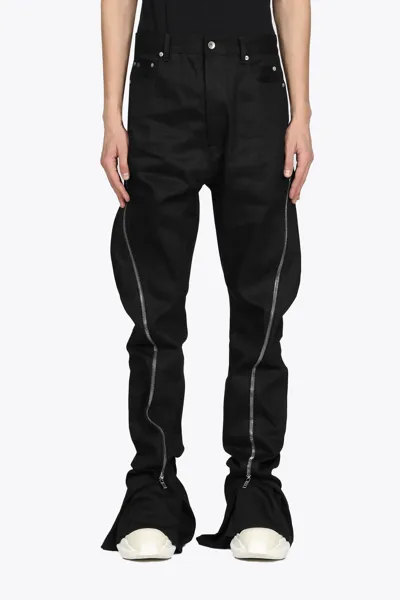 Drkshdw Bolan Banana Black Denim Pant With Metal Zip Detail - Bolan Banana