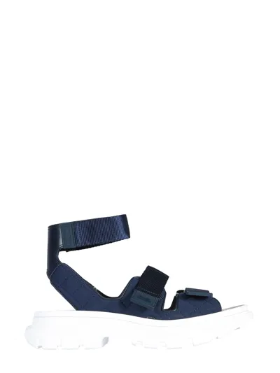 Alexander Mcqueen Tread Sandals In Blue