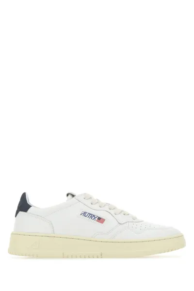 Autry White Leather Medalist Sneakers  White  Uomo 40