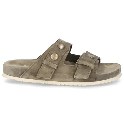 Henderson Sandals Paride Suede In Green