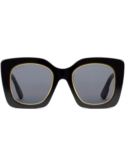 Gucci Oversize Square-frame Sunglasses In Grey