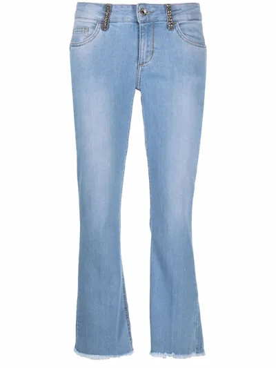 Liu •jo Cropped-leg Jeans In Blue