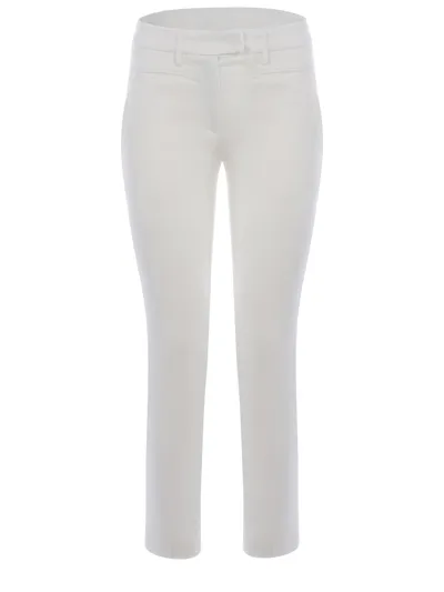 Dondup White Perfect Trousers In Beige