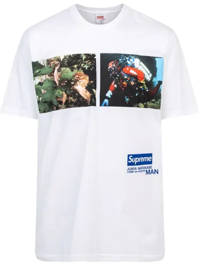 Supreme X Junya Watanabe Nature T-shirt In White