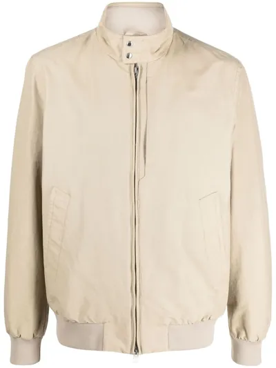 Woolrich Zip-fastening Bomber Jacket In Nude