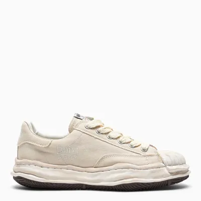 Miharayasuhiro Beige Canvas Blakey Low-top Sneakers