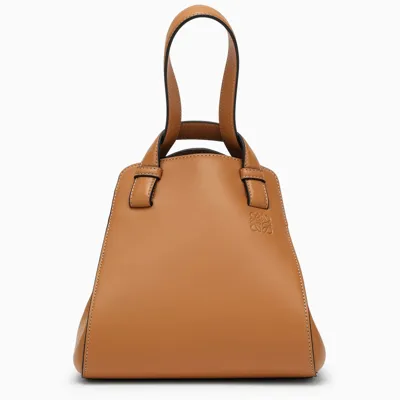 Loewe Brown Hammock Nugget Handbag In Beige