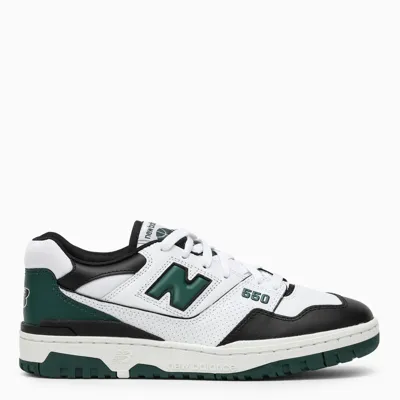 New Balance White/green/black 550 Vintage Basketball Sneakers