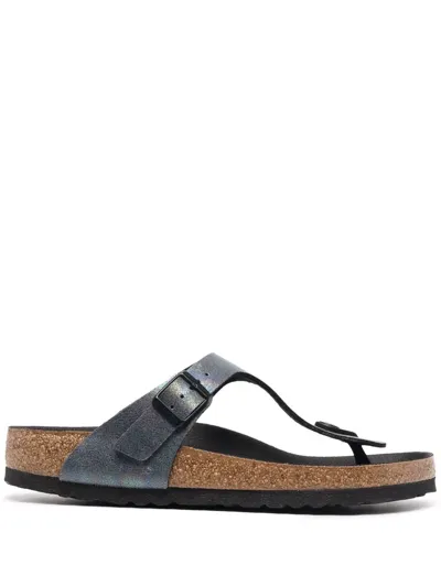 Birkenstock Buckle-fastening Open-toe Sandals In Black