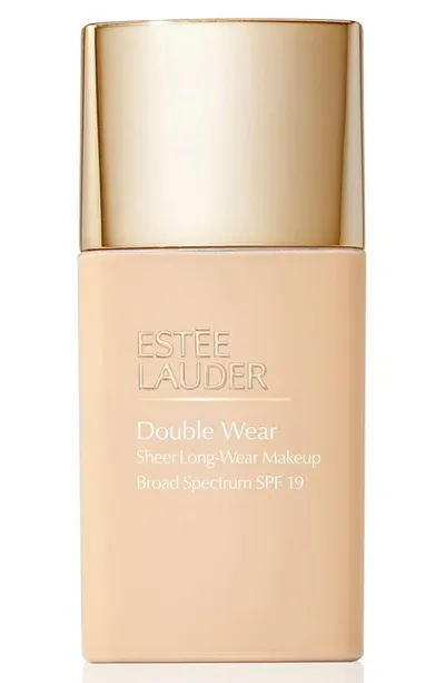 Estée Lauder Double Wear Sheer Long-wear Makeup Spf 19 1w1 Bone 1 oz/ 30 ml In 1w1 Bone (light With Warm Undertones)