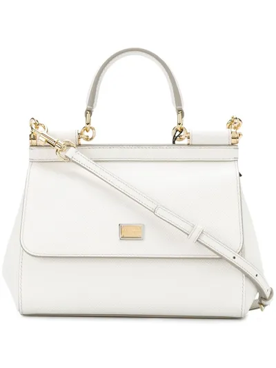 Dolce & Gabbana Borsa Sicily Mini In White