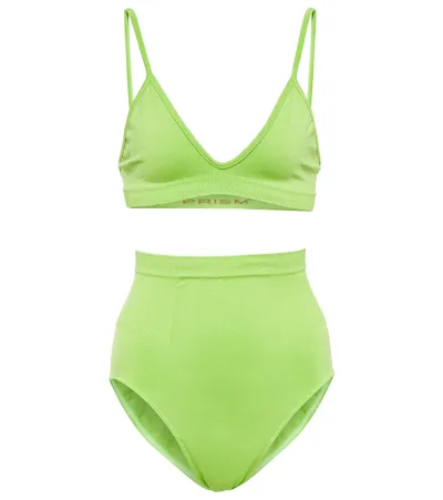 Prism Bra And Underwear Set In Green