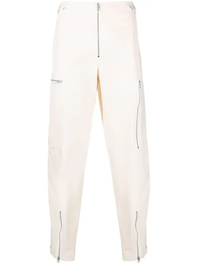 Jil Sander Light Beige Trousers With Zip Pockets