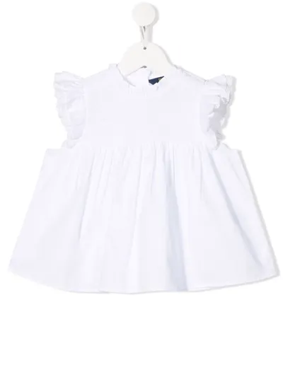 Ralph Lauren Kids' Ruffle-trimmed Blouse In White