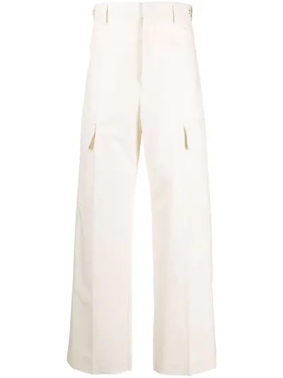 Jil Sander Side Cargo-pocket Trousers In Nude