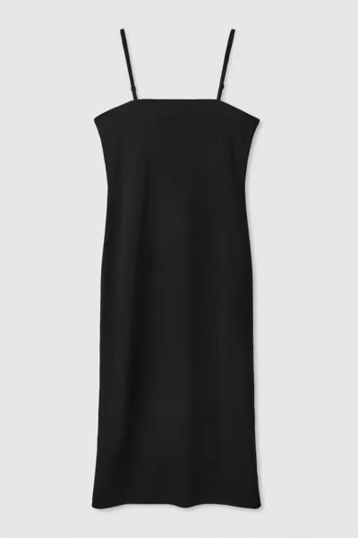 Cos Midi Tube Dress In Black