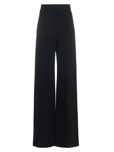 Another Tomorrow Doppio Wide Leg Pant In Black