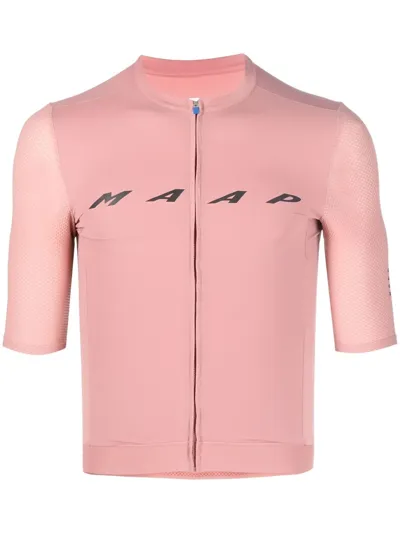 Maap Logo-print Zipped Cycling Vest In Pink