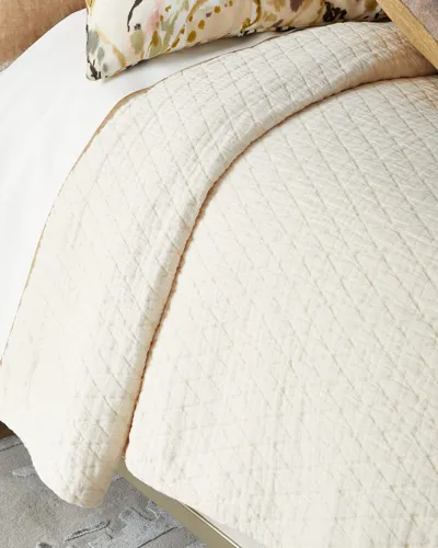 Tl At Home Boyce Ivory King Coverlet