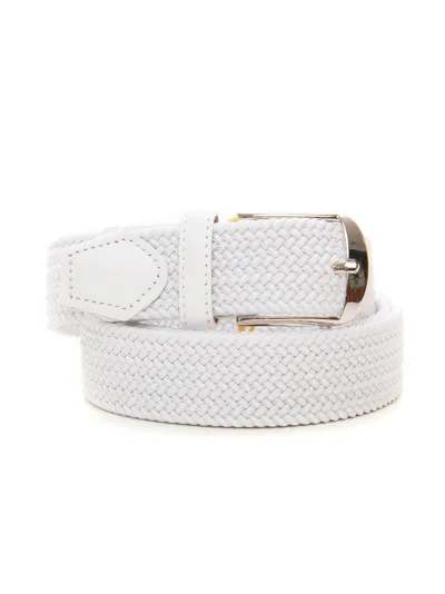 Canali Rope Belt White  Man