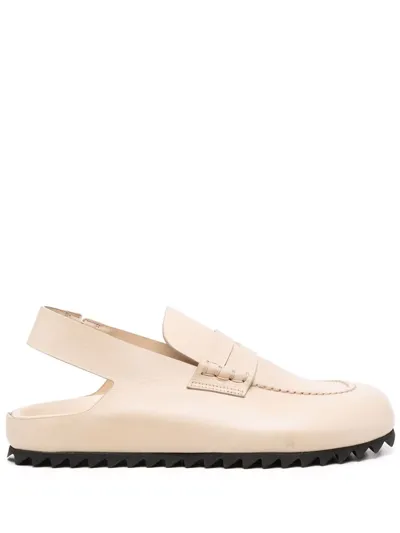 Officine Creative Pelagie 015 Slingback Loafers In Nude