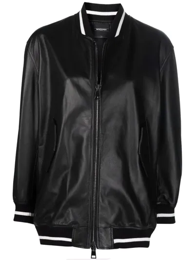 Simonetta Ravizza Petra Bomber Jacket In Black