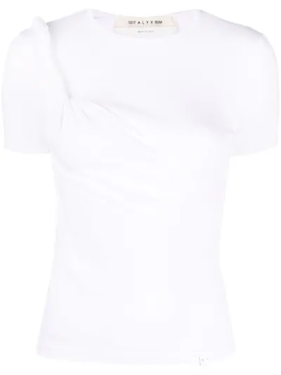 Alyx Asymmetric Twist T-shirt In White