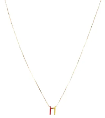 Persée 18kt Gold Necklace With Enamel