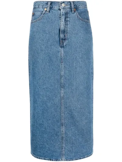 Levi's Straight-fit Denim Skirt In Blue