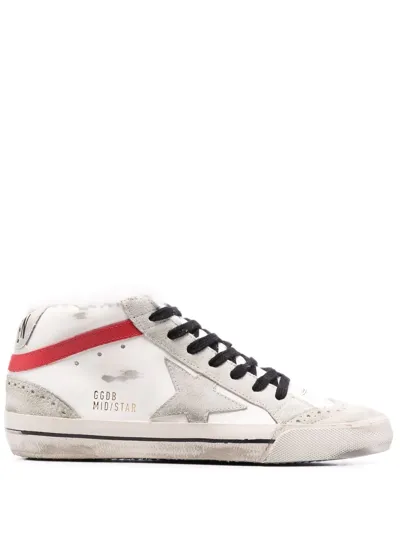 Golden Goose Mid-star Sneakers In White