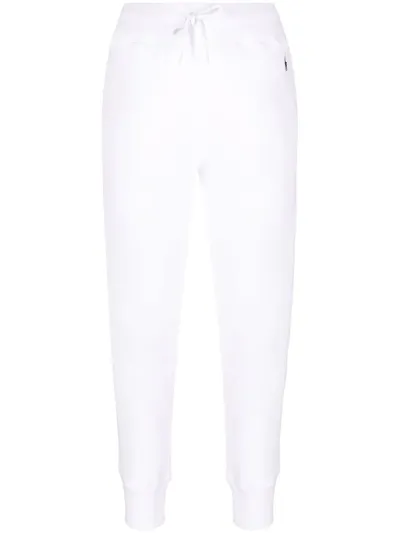 Polo Ralph Lauren Logo-embroidered Tapered Track Pants In White