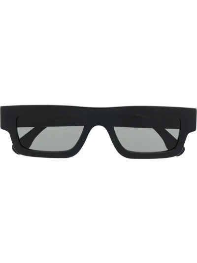 Retrosuperfuture Colpo Rectangular-frame Sunglasses In Black