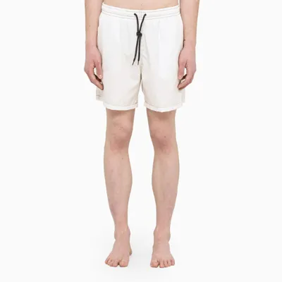 Drumohr White Beachwear Boxer