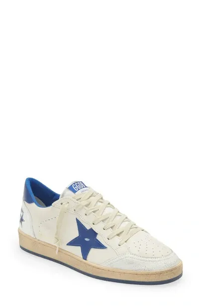 Golden Goose Mens White/bluette Ball Star Low Top Sneakers In Blue,white