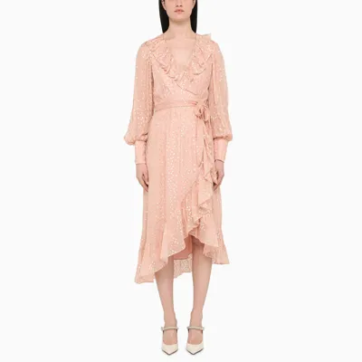 Zimmermann Silk And Lurex Wrapped Midi Dress