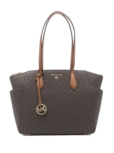 Michael Michael Kors Marilyn Medium Tote Bag In Braun