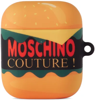 Moschino ブラック ロゴ Airpodsケース In A1555 - Fantasy Prin