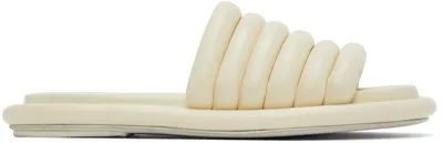 Marsèll Off-white Spalmata Flat Sandals In Milky White