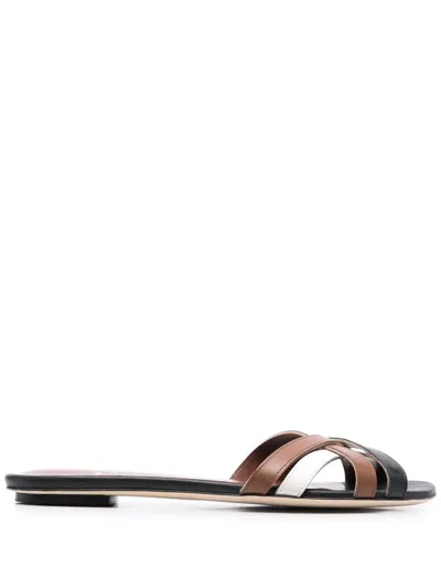 Lorena Antoniazzi Open-toe Leather Sandals In Braun