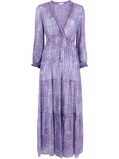 Poupette St Barth Emily Long Dress In Blau