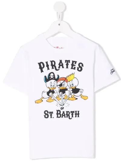 Mc2 Saint Barth Graphic-print Cotton T-shirt In White