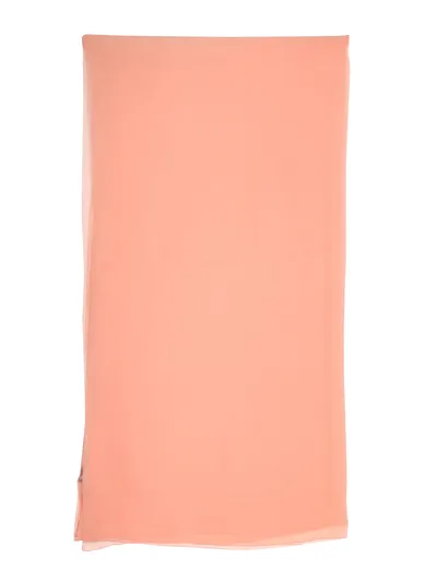 Alberta Ferretti Chiffon Scarf In Pink