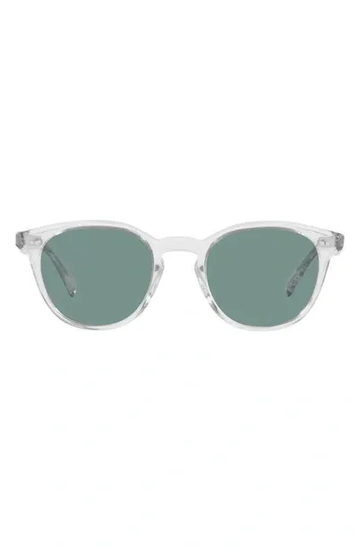 Oliver Peoples Desmon 50mm Phantos Sunglasses In Crystal Teal