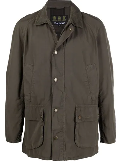 Barbour Ashby Four-pocket Windbreaker In Olive Green