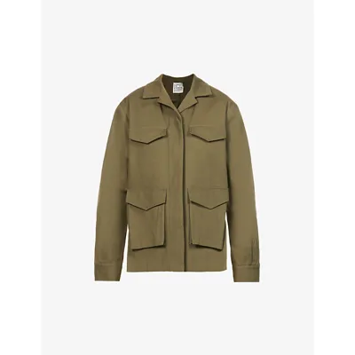 Totême Army Jacket In Khaki