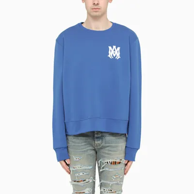 Amiri Blue Sweater With Rear Logo-print