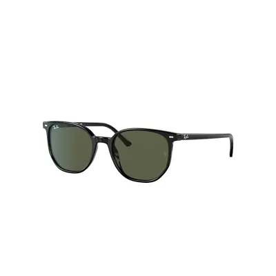 Ray Ban Elliot Sunglasses Black Frame Green Lenses 52-19